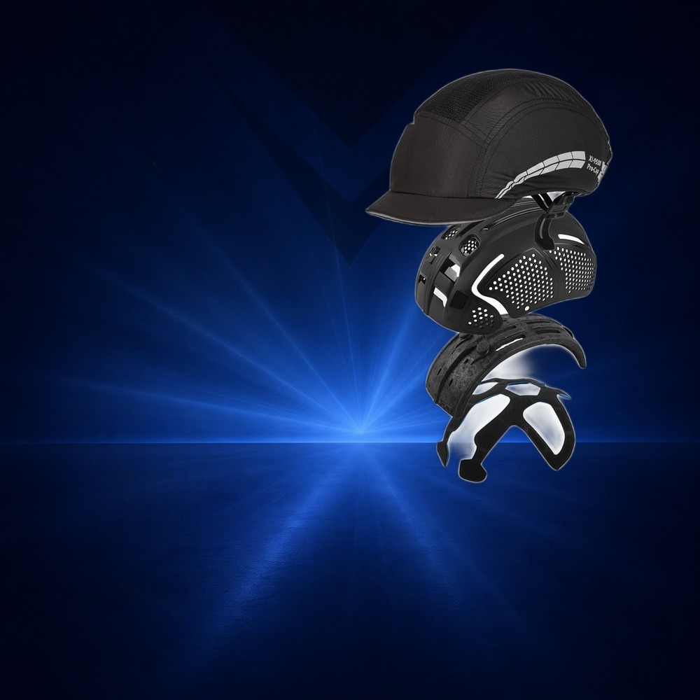 Anstoßkappe X!-9500 Pro Cap, blau, kurzer Schirm 2,5 cm Bild 2