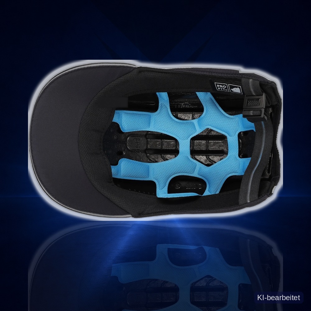 Anstoßkappe X!-9500 Pro Cap, blau, Schirm 5 cm Bild 4