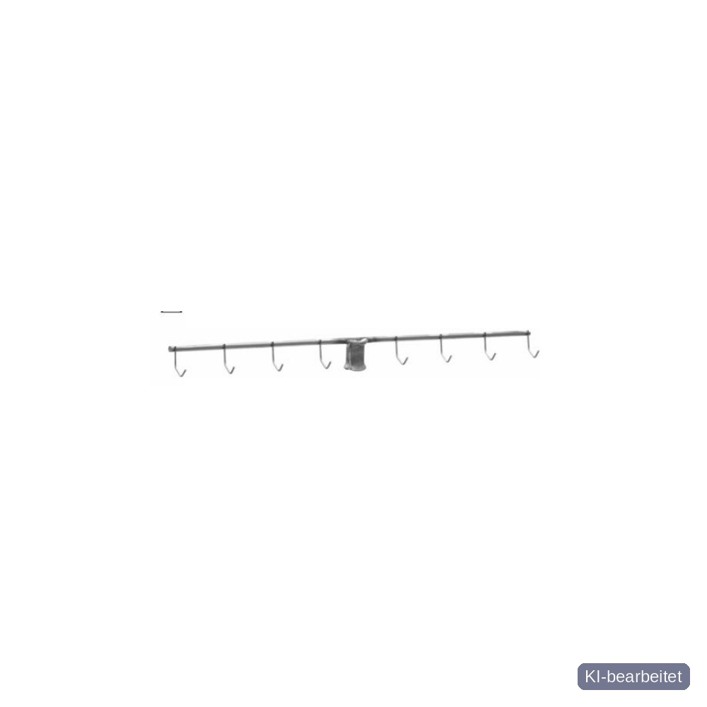 Hakenleiste für Aufnahmegestell SNR-2 Vierkantrohr 15x15 mm Bild 2