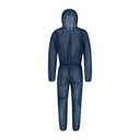 PP-Einwegschutzanzug blau, atmungsaktiver Overall mit Kapuze Bild 2