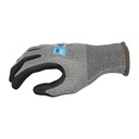 Nitril Handschuhe, Nitrilschaum, Noppen, grau/schwarz Bild 1