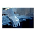Nitril Handschuhe, Nitrilschaum, Noppen, grau/schwarz Bild 3