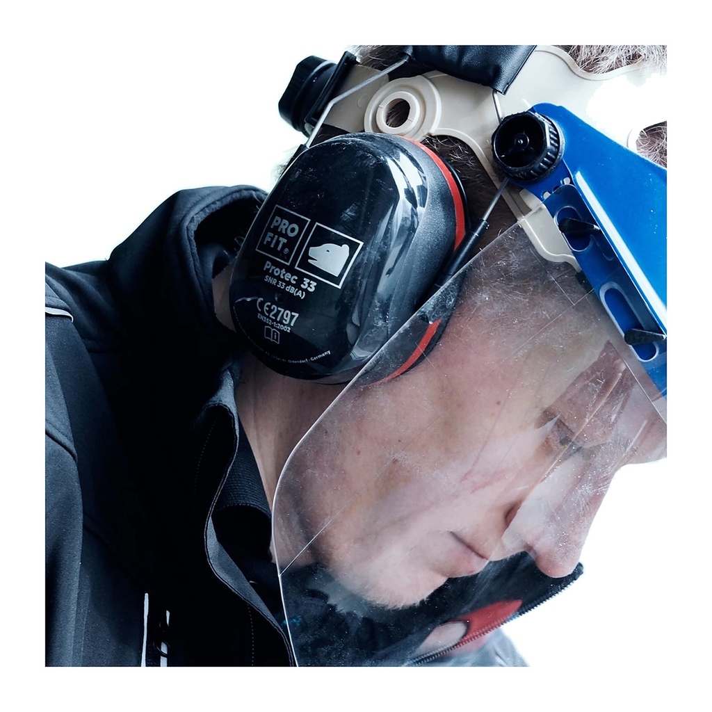 Kapselgehörschutz schwarz/rot, SNR 33 dB Bild 3
