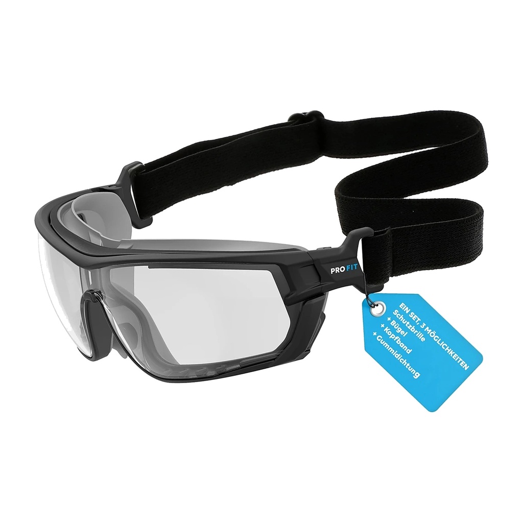 Schutzbrille 3-in 1 Set, klar Bild 1