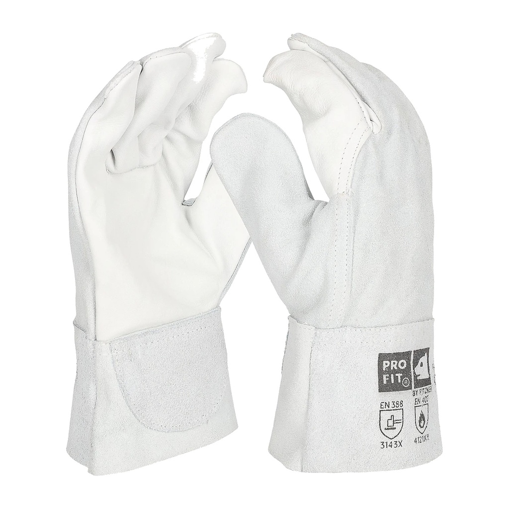 Kombi Rind Leder Arbeitshandschuh, "Eisen", 27 cm 10 Bild 1