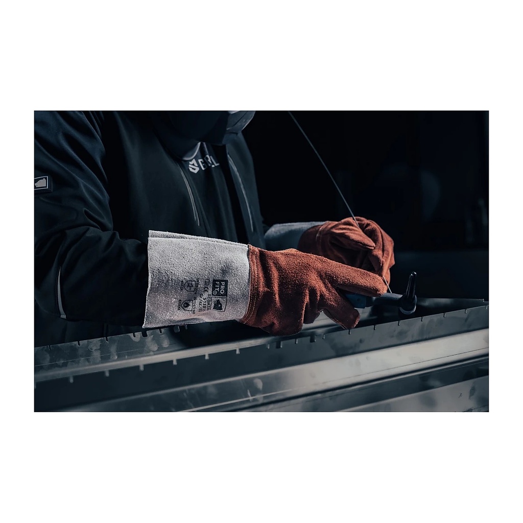 Hitzeschutzhandschuh, Sebatanleder, 5-Finger, 35 cm 10 Bild 3