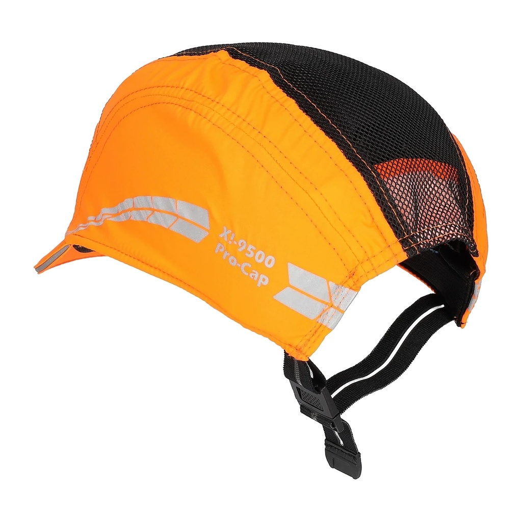 Anstoßkappe X!-9500 Pro Cap, neonorange, kurzer Schirm 2,5 cm Bild 2