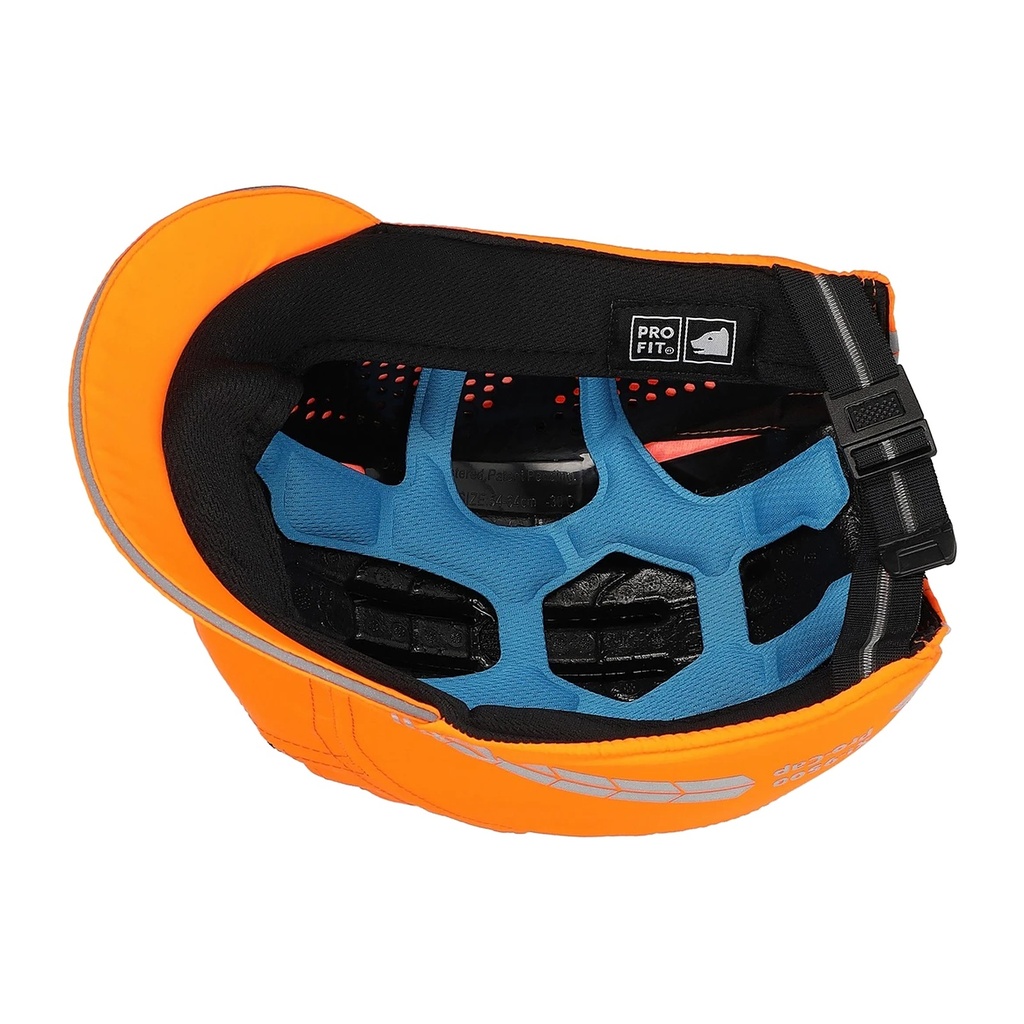Anstoßkappe X!-9500 Pro Cap, neonorange, kurzer Schirm 2,5 cm Bild 3