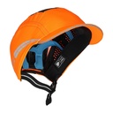 Anstoßkappe X!-9500 Pro Cap, neonorange, kurzer Schirm 2,5 cm Bild 4