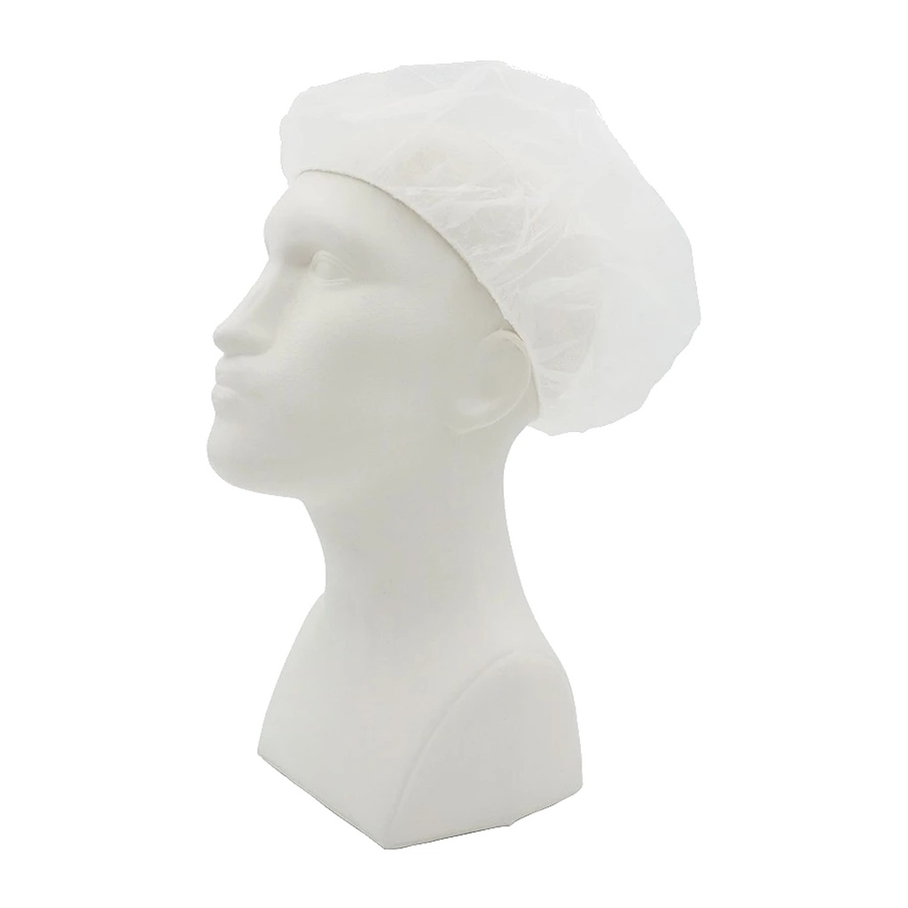 PP-Baretthaube weiß, ca. 53cm, 1 Pack =100 St., Cat. I Bild 1