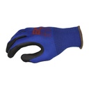 Nitril Handschuhe blau/schwarz, Noppen Bild 1