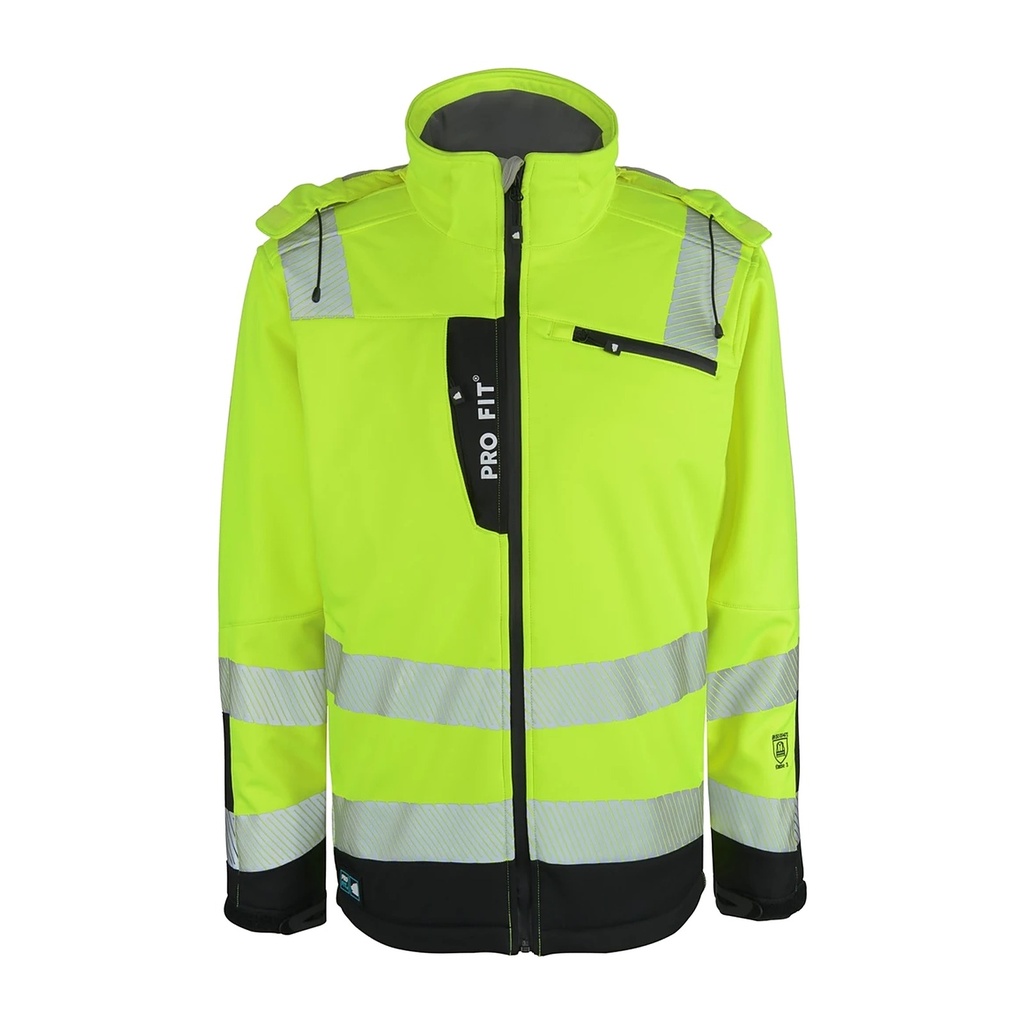 Winter Warnschutz-Softshelljacke Bild 3