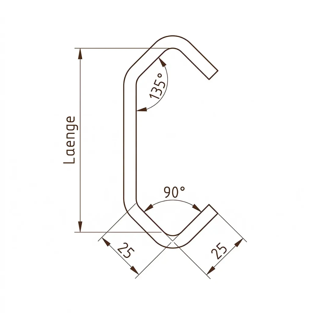 CE25/25 planliegend Durchmesser 10mm (100mm)