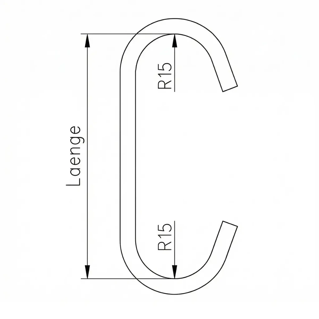 CRR15  plan Standardhaken