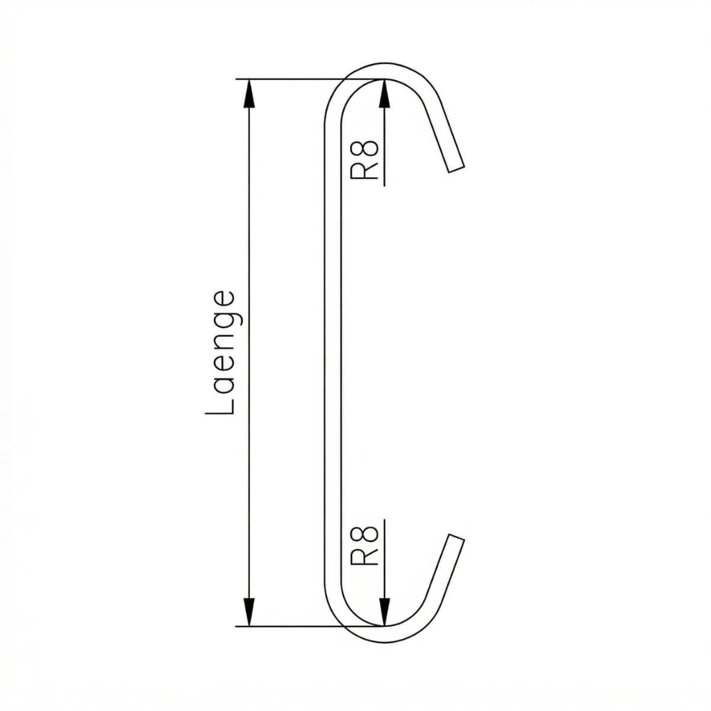 CRR8  plan   Standardhaken (1,5mm, 60mm)