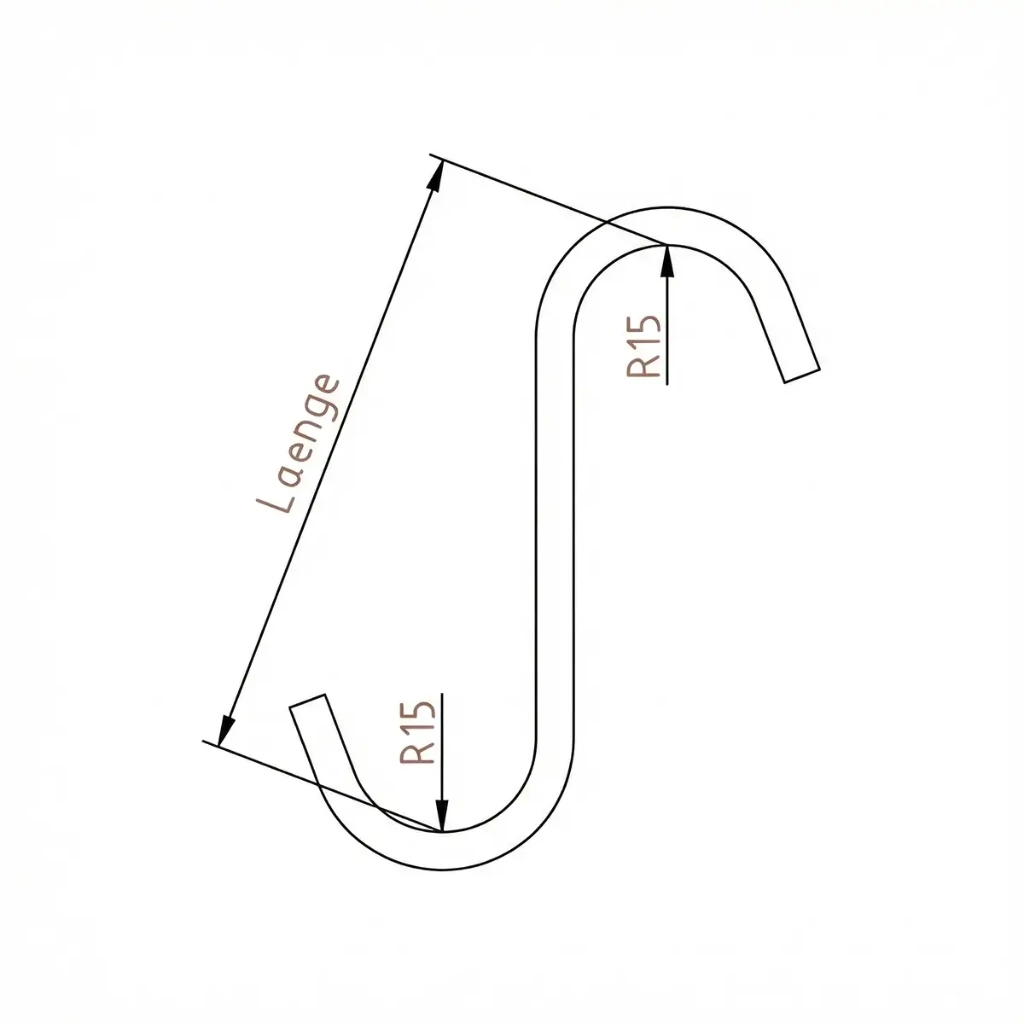 SRR15 Standardhaken (100mm)