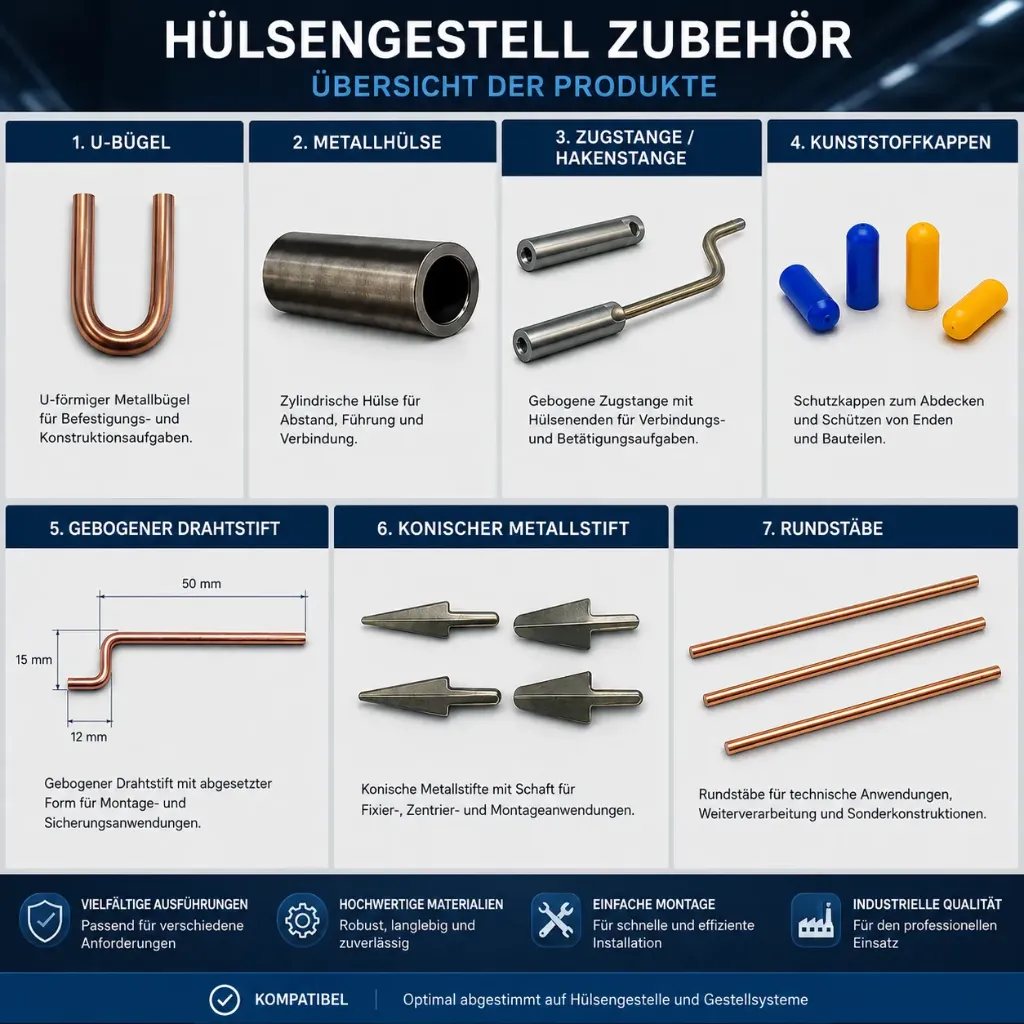 [UB-6] Hülsengestell  Zubehör (U-Bügel für Längsträger  6,0 mm  A = 12 mm  B = 33 mm)