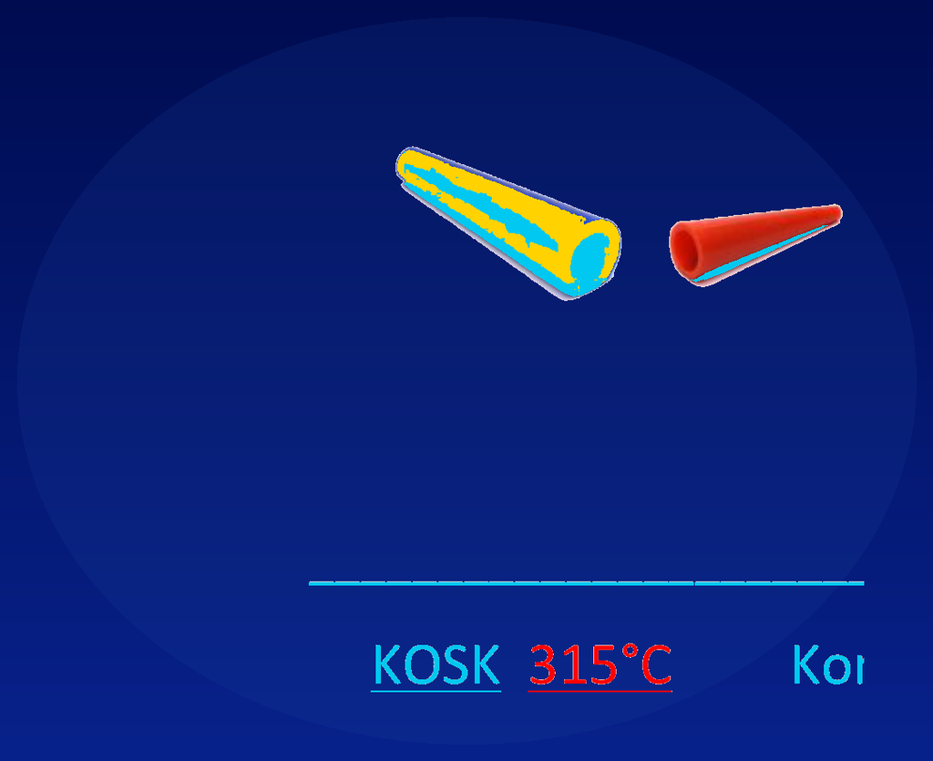 [KSTH-666,1] Konische Stopfen hohl KSTH (4,06 14,75 48,00 rost-rot)