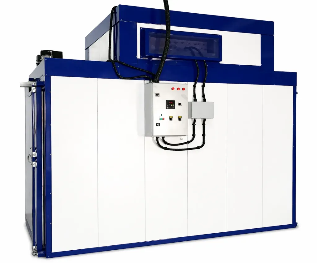 Beschichtungs Kammerofen Elektro (7000mm x 1900mm x 2200mm, Hordenwagen, 3)
