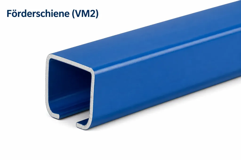 Förderschiene VM2 – robuste Führungsschiene mit hochwertiger Beschichtung