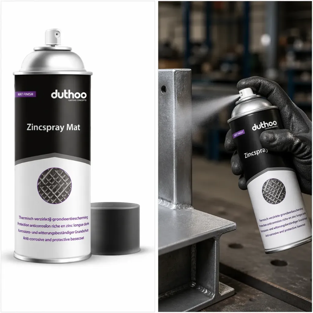 Duthoo Zinkspray Matt 400 ml – Zuverlässiger Korrosionsschutz für Metalloberflächen