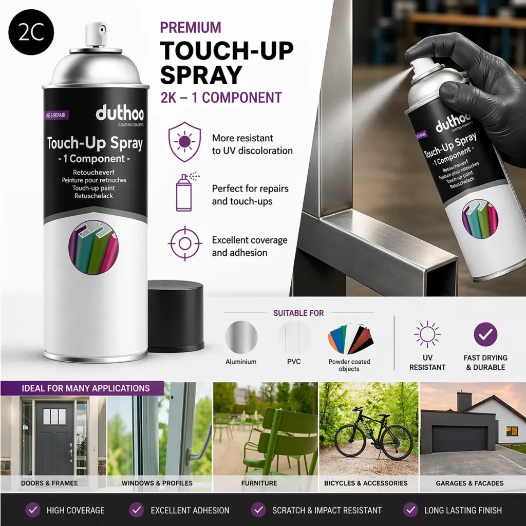 2K Retuschierfarbe Spray 400 ml – RAL-Ausbesserungsspray (30% Mat)