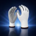 Schnittschutzhandschuh PU-beschichtet Cut Level C weiß/grau
