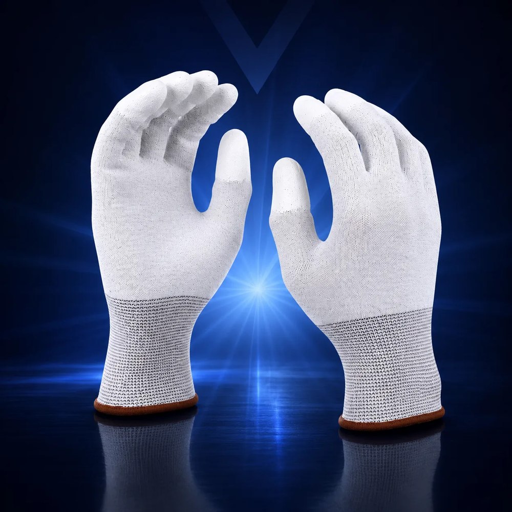 ESD PU-Fingerkuppenhandschuh weiß (6)