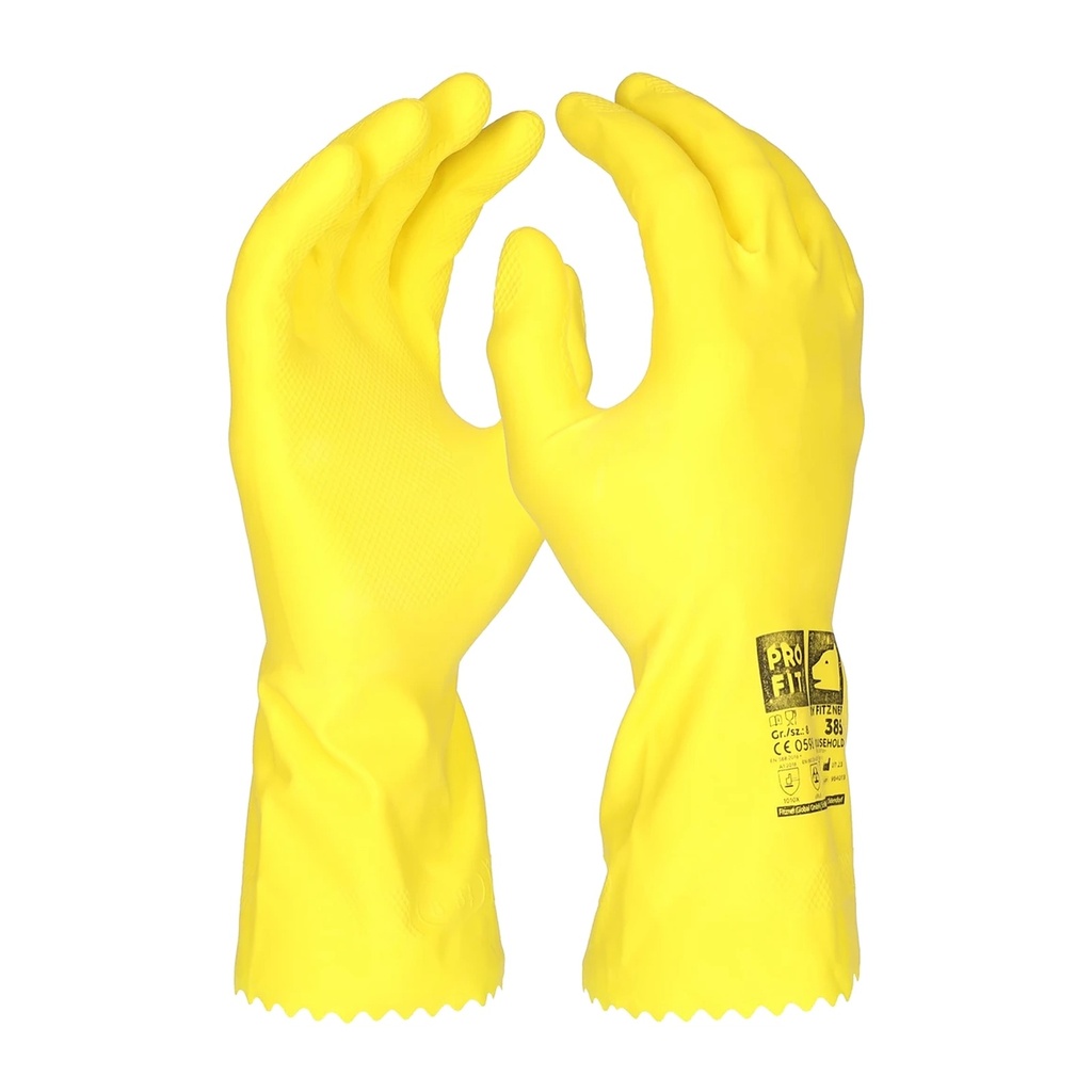 [385-7] Chemikalienschutzhandschuh Latex blau 30 cm (7)