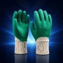 Latex-Arbeitshandschuh mit Strickbund, geraut