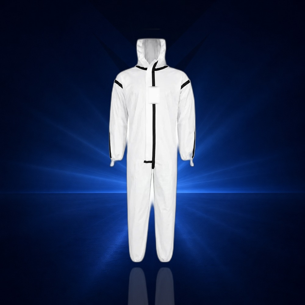 [1440-XXL] Chemikalien Schutzanzug mikroporös Typ 4B/5B/6B weiß (XXL)