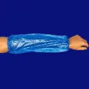 PE-Ärmelschoner blau, 40 x 22 cm, 40 µm, flüssigkeitsdicht, lebensmittelecht, 100 Stück/Beutel