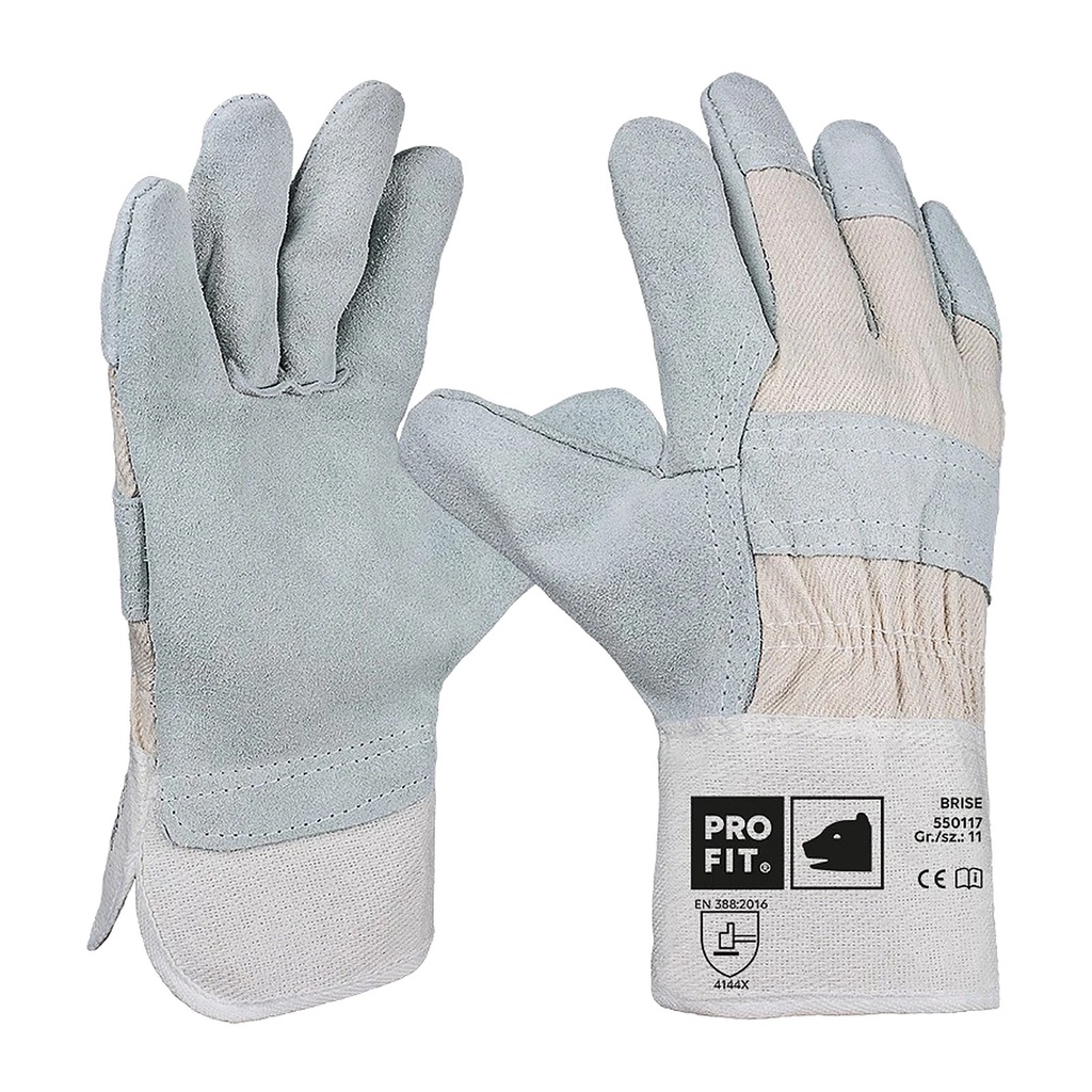 [550117] Rindspalt Leder Arbeitshandschuhe, natur