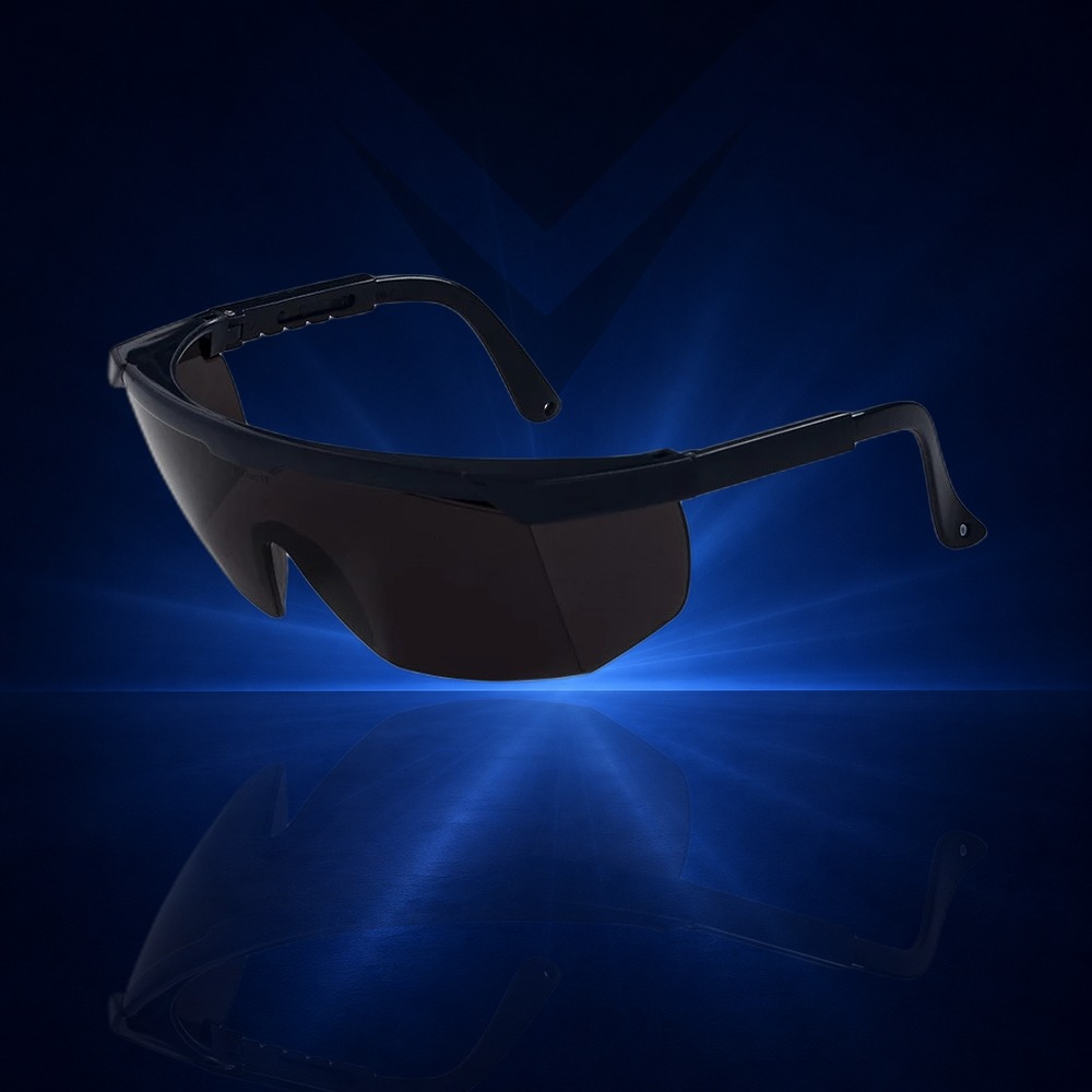 [8154] Schutzbrille mit Seitenschutz, getönt, beschlagfrei