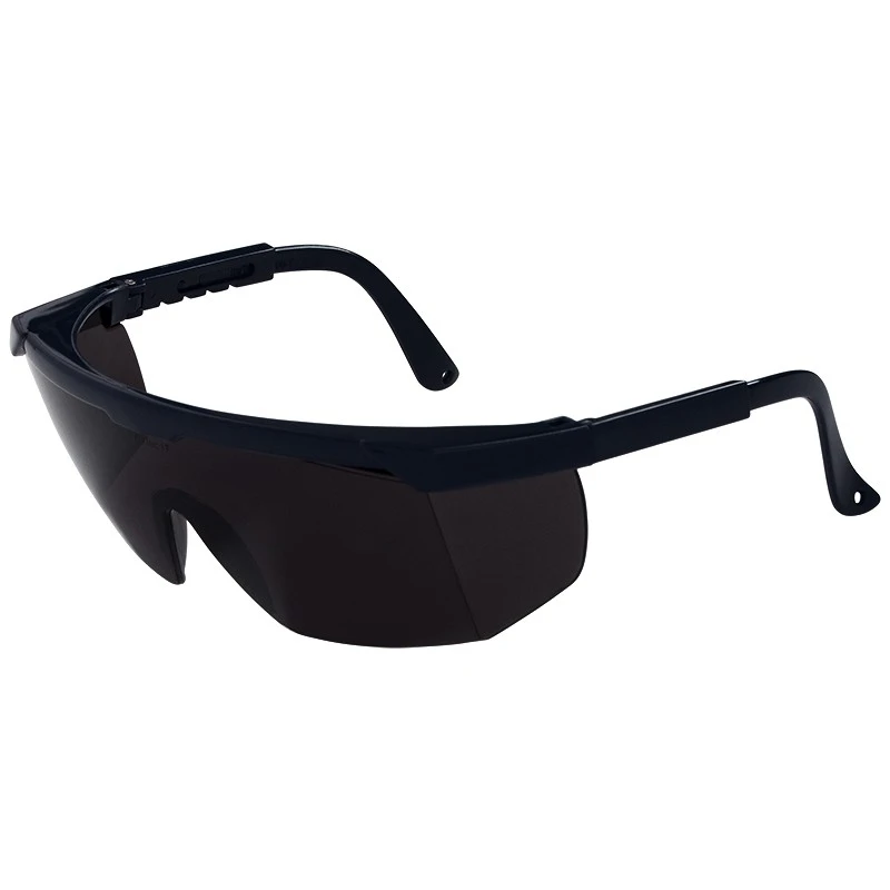 Schutzbrille mit Seitenschutz, getönt, beschlagfrei