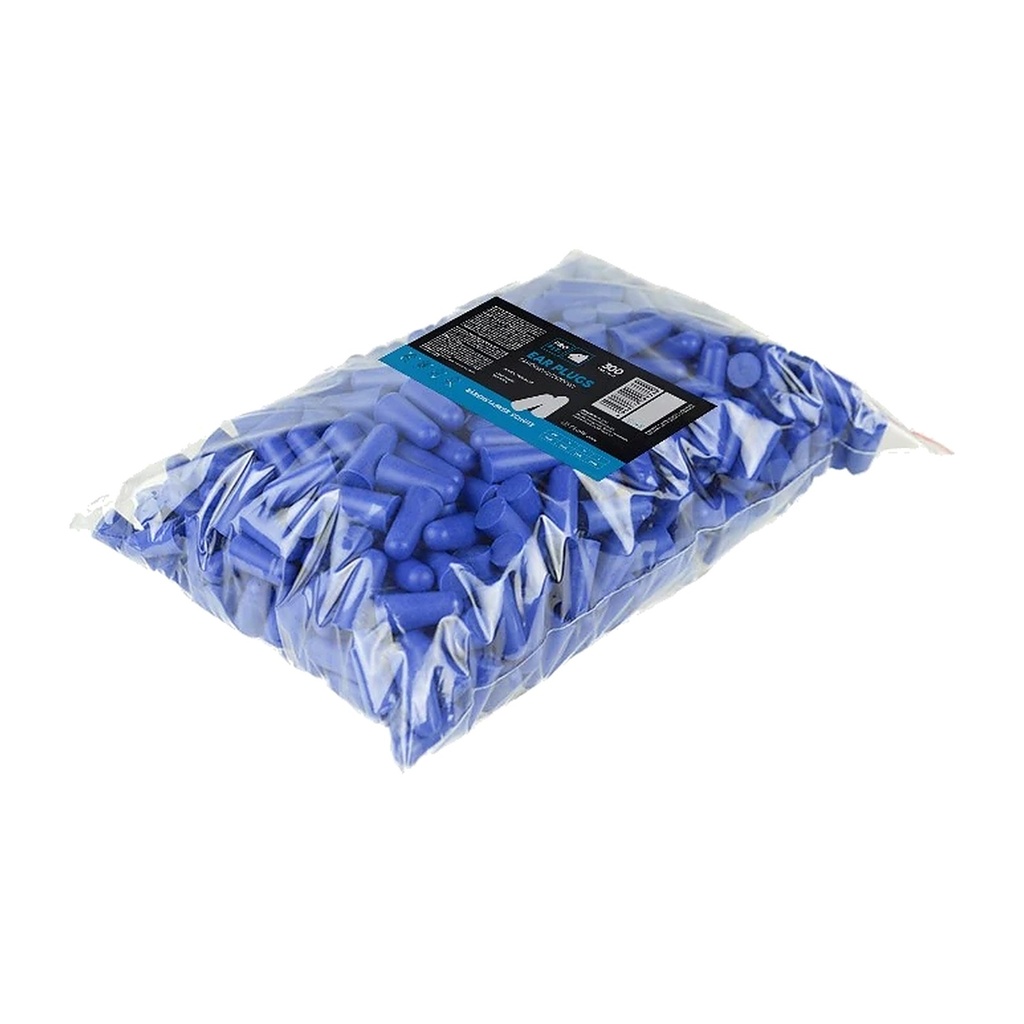 Gehörschutzstöpsel blau, SNR 38 dB, 300 Paar/Beutel lose