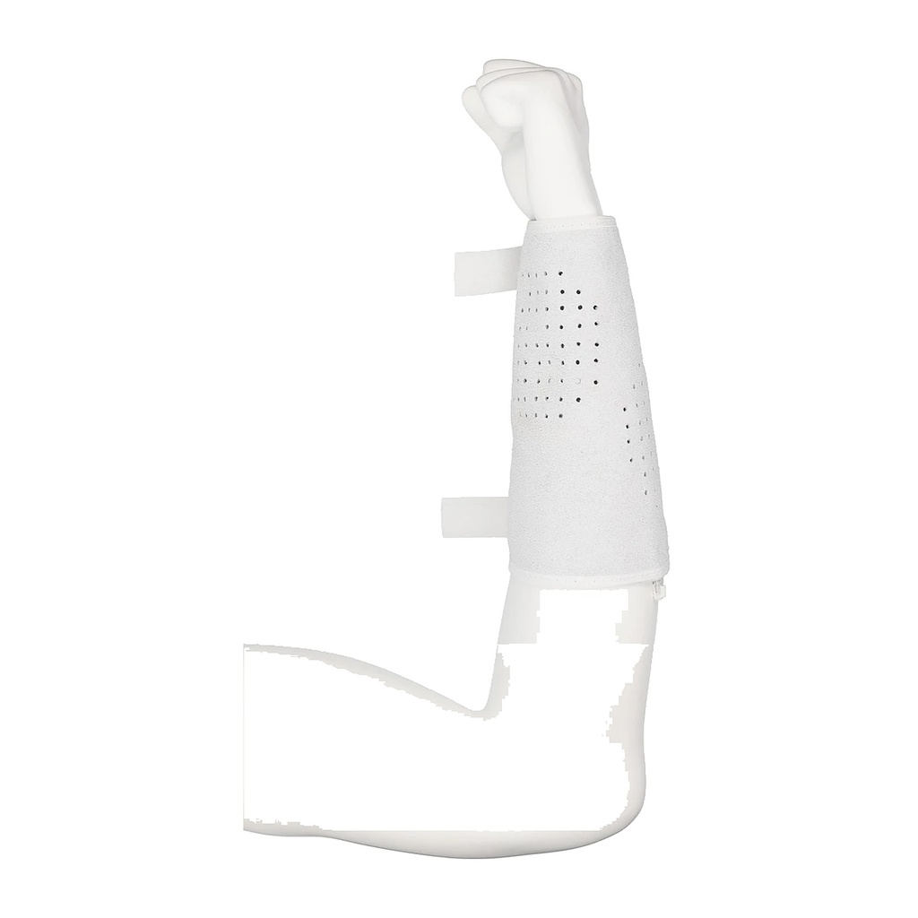 [990431] Leder Pulsschutz, 20 cm, Klettverschluss, natur
