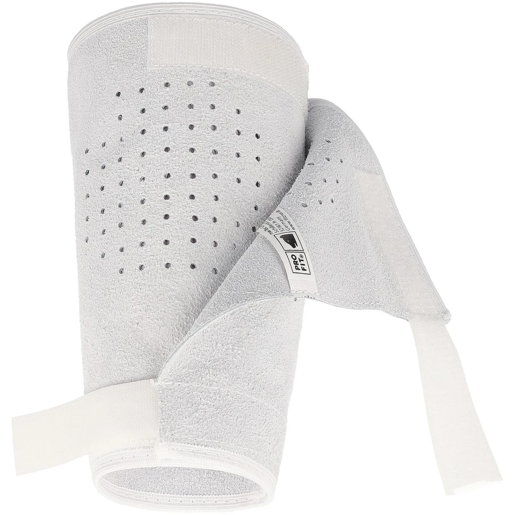 Leder Pulsschutz, 20 cm, Klettverschluss, natur