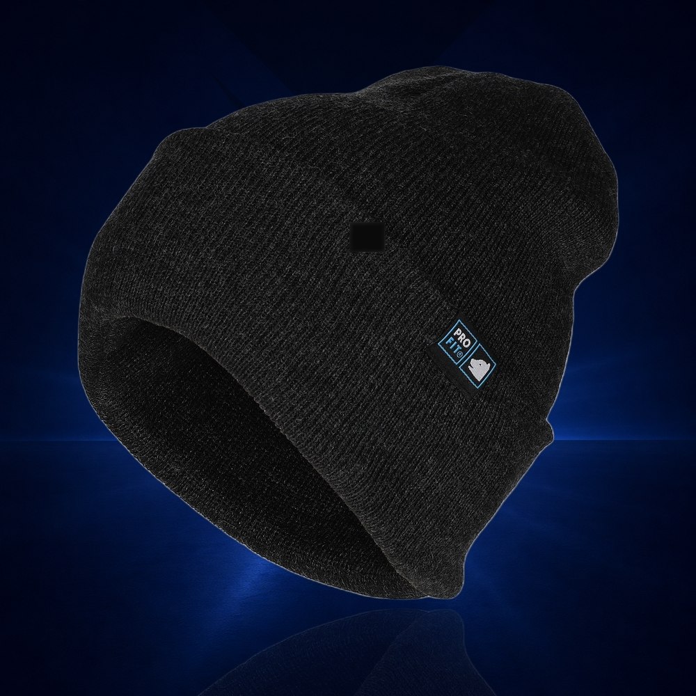 Mütze, Strickmütze, Beanie, schwarz, klassisches Design