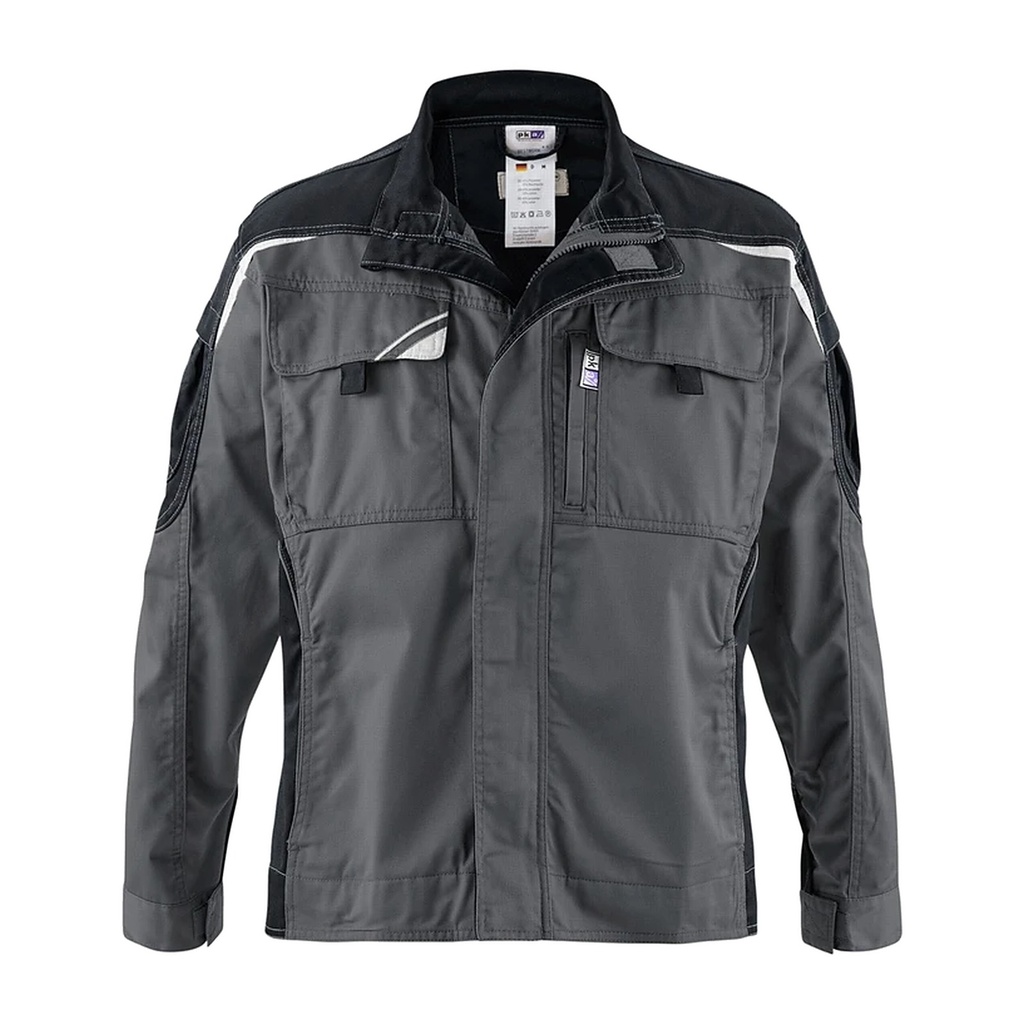 Bundjacke grau/schwarz