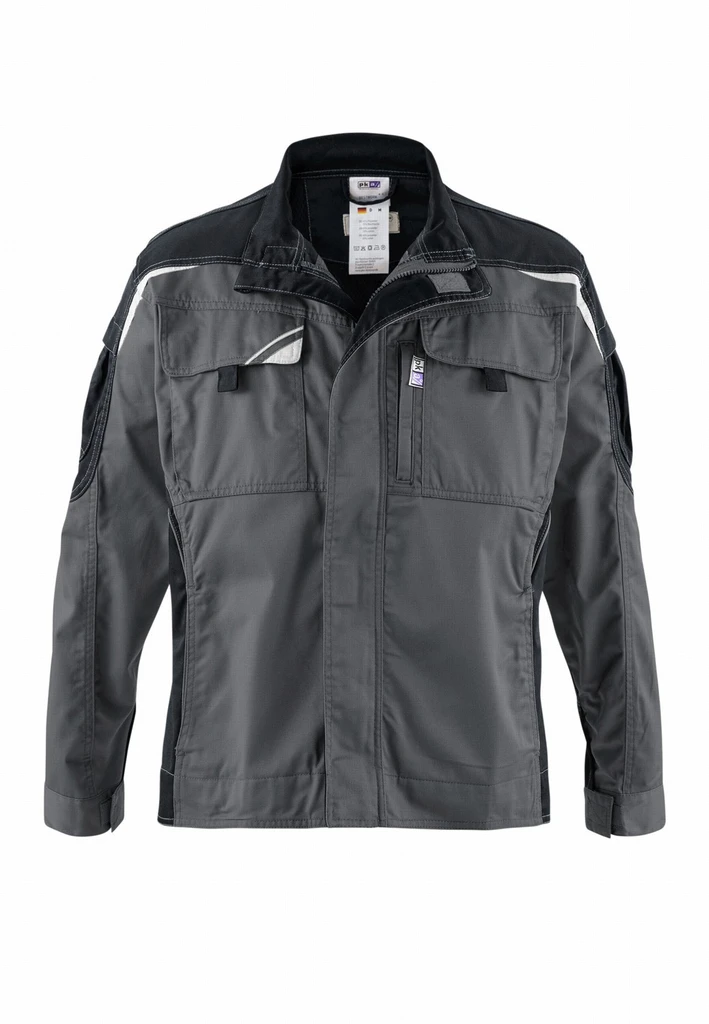 Bundjacke grau/schwarz