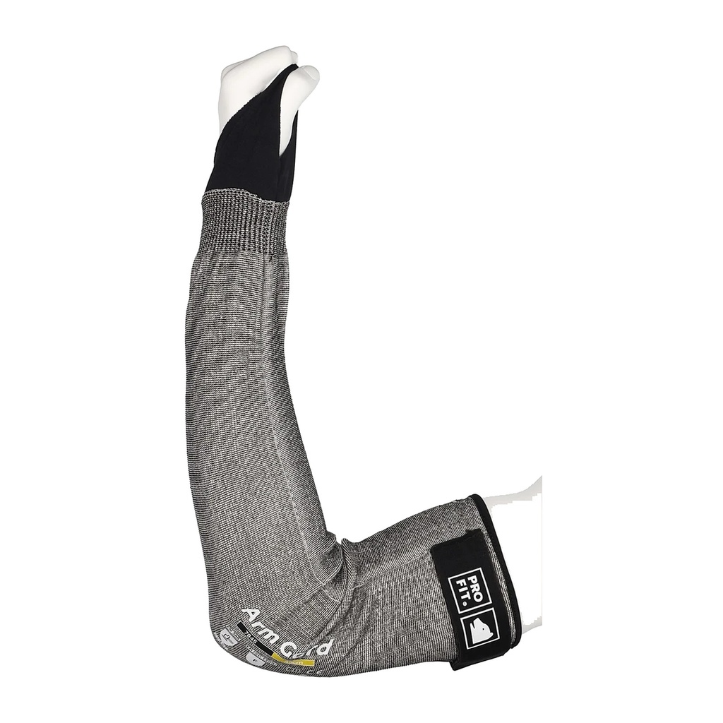 [7845] Armschoner Armguard Schnittschutz, 45 cm, mit Daumenloch