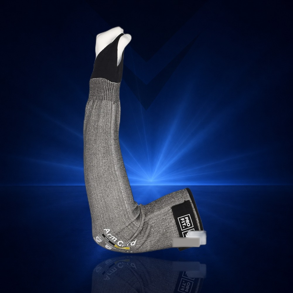Armschoner Armguard Schnittschutz, 45 cm, mit Daumenloch