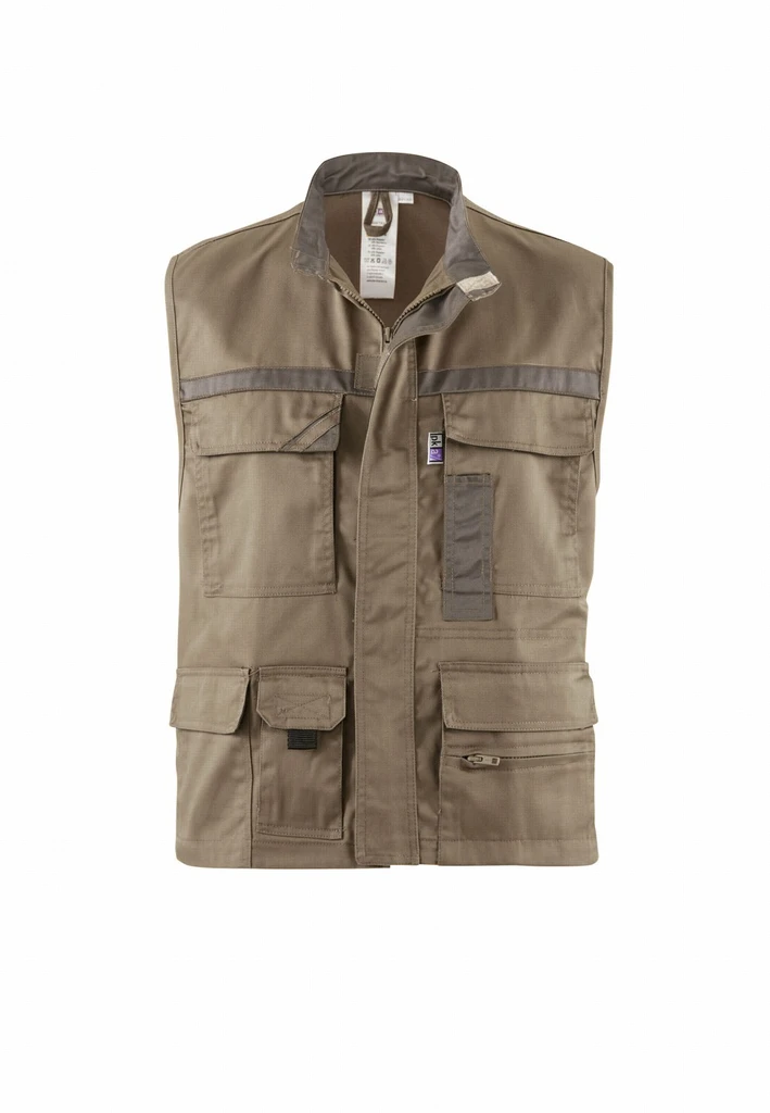 Arbeitsweste "Praktika", sand/braun S