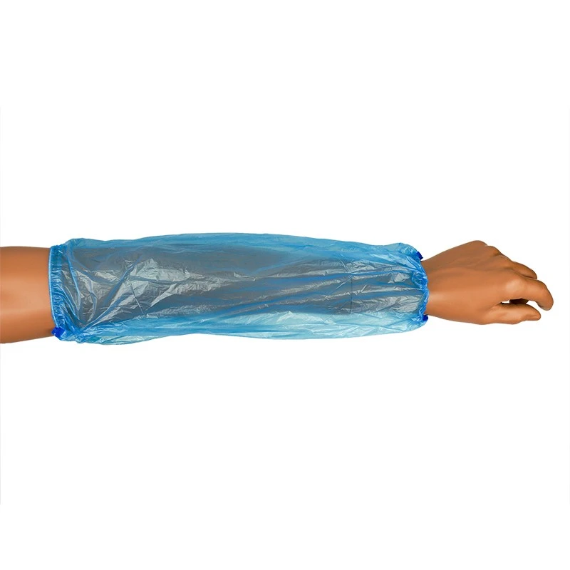 PE Ärmelschoner, 100 St. Beutel, 40 x 22 cm, blau, 20 my