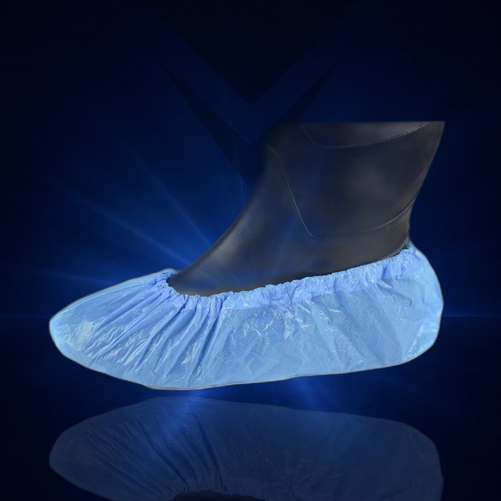 CPE Schuhüberzieher, blau, 41 x 15 cm, 100 St. Beutel