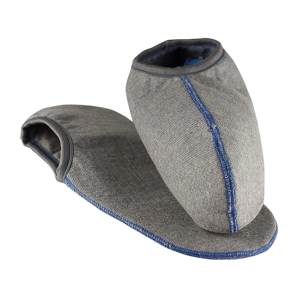 [990-37] Einziehsocken für Gummistiefel, grau/ blau (37)