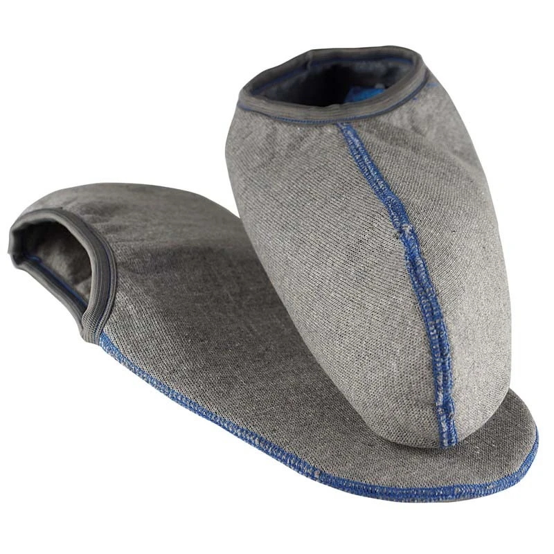 Einziehsocken für Gummistiefel, grau/ blau