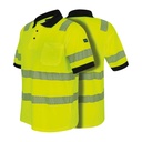Warnschutz Poloshirt, neongelb, mit UV-Schutz