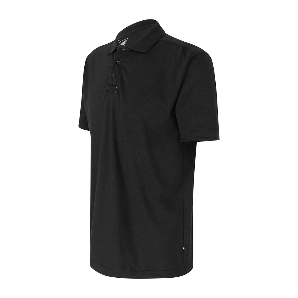 [9880-M] Arbeits Poloshirt, schwarz, Industriewäsche geeignet (M)